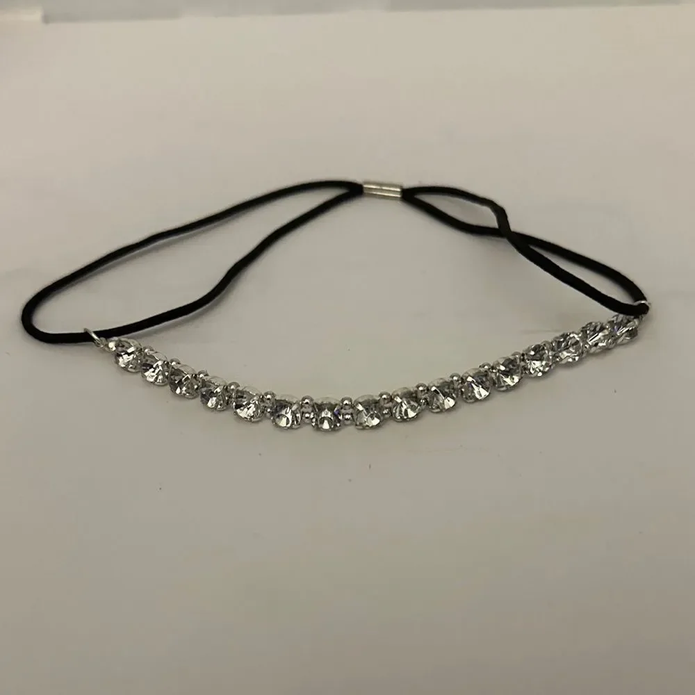Elegant Silver Crystal Hairband